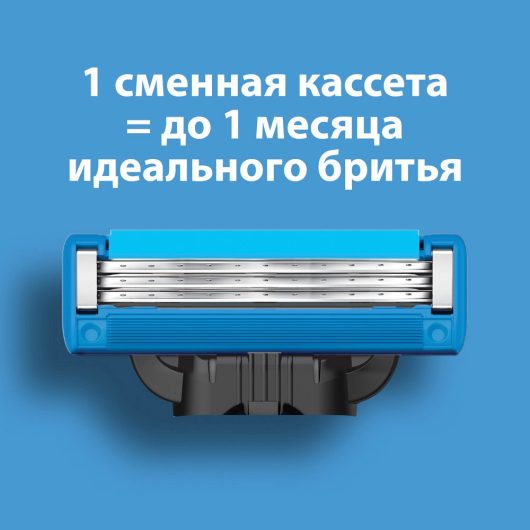 GILLETTE Бритвенный станок MACH3 TURBO 3D с 2 сменными кассетами