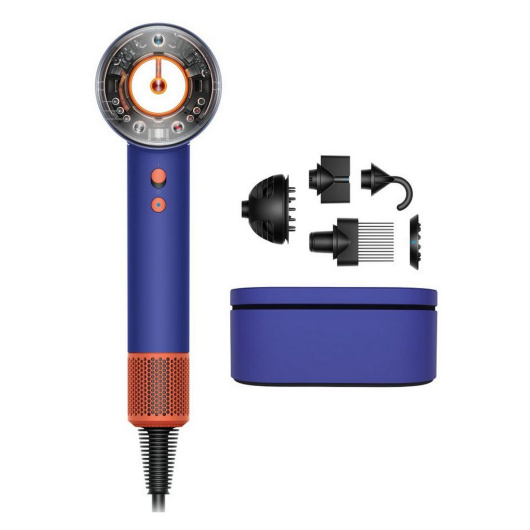 Фен Dyson HD16 Supersonic Nural Vinca Blue/Topaz Orange (с кейсом)