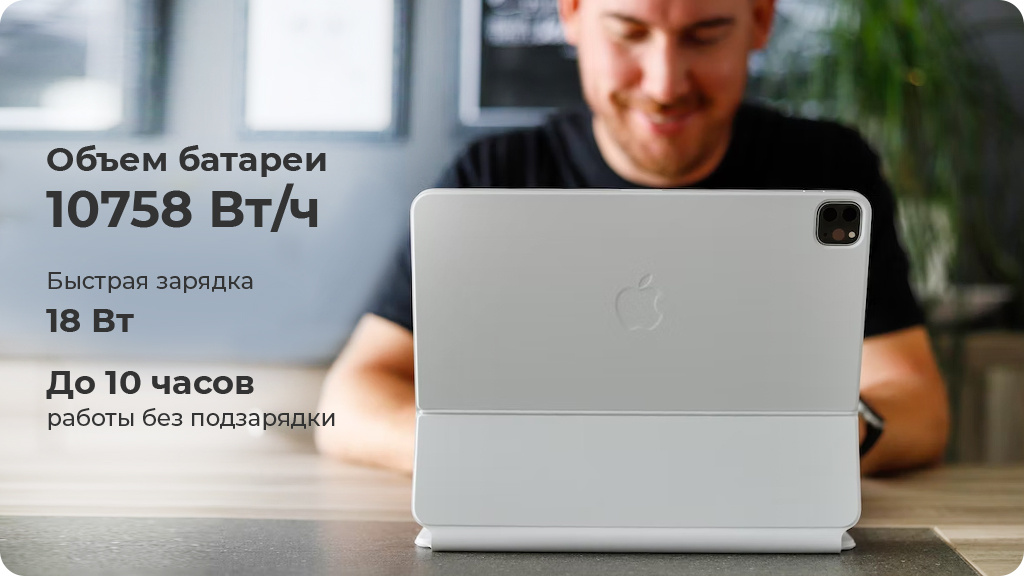 Apple iPad Pro 12.9 (2022) 1024Gb Wi-Fi Серебристый