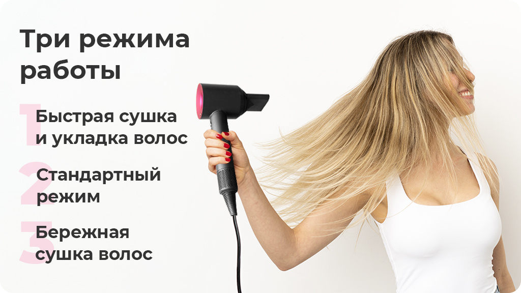 Фен Dyson Supersonic HD07 Фуксия